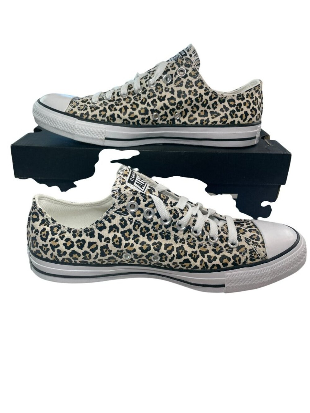 Converse Chuck Taylor All Star Leopard Print Low Top Sneakers Men's 9 Women's 11 - Picture 2 of 10